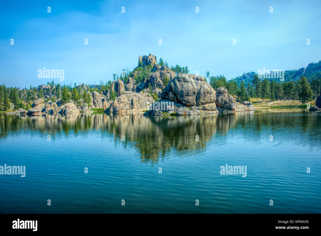 Sylvan Lake dans les Black Hills du Dakota du Sud Banque D'Images