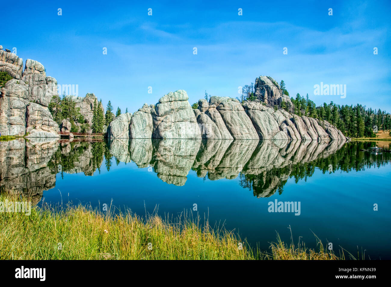 Sylvan Lake dans les Black Hills du Dakota du Sud Banque D'Images