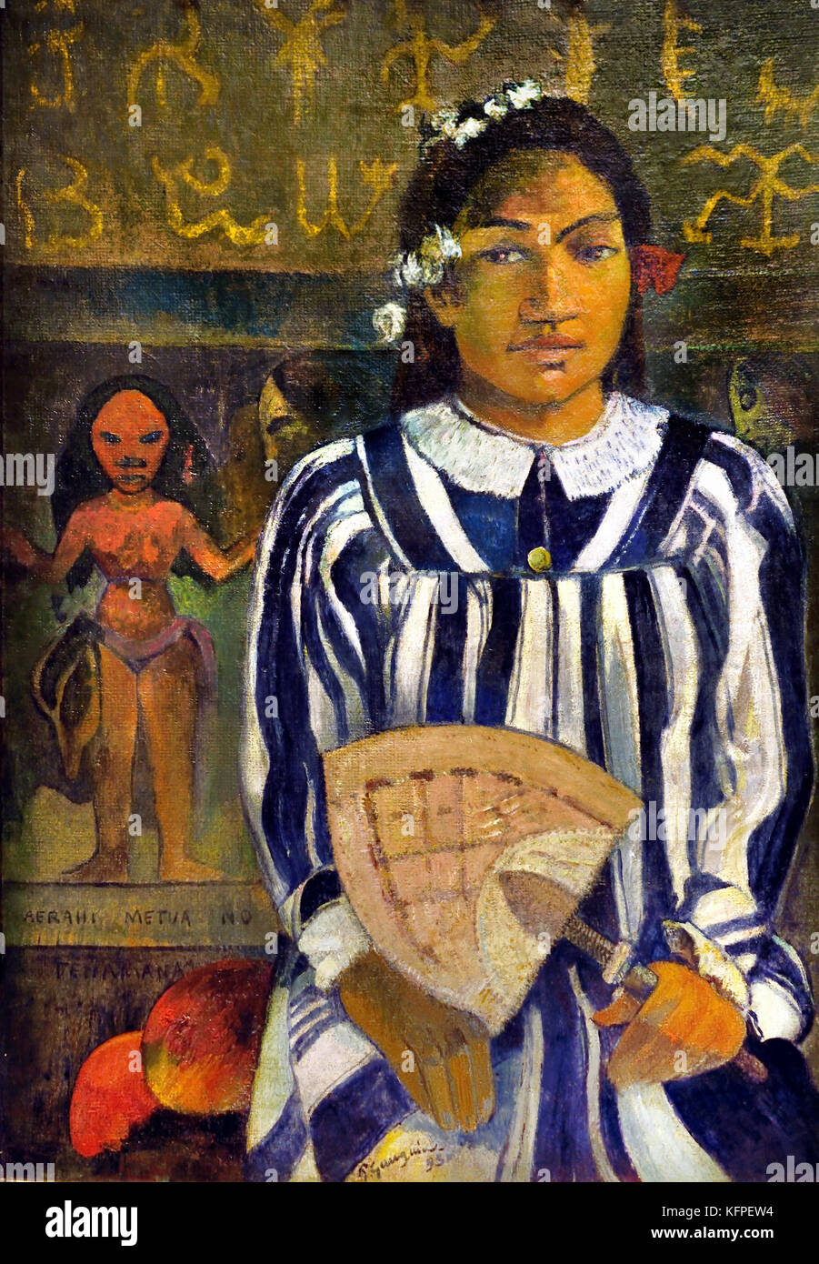 Merahi Metua - Pas Tehamana 1893 Paul Gauguin - Eugène Henri Paul Gauguin 1848 - 1903 était un artiste post-impressionniste français, France. 8, 1903 ( décédé peut, Atuona, Marquises, Polynésie française ) Peintre, sculpteur. Banque D'Images