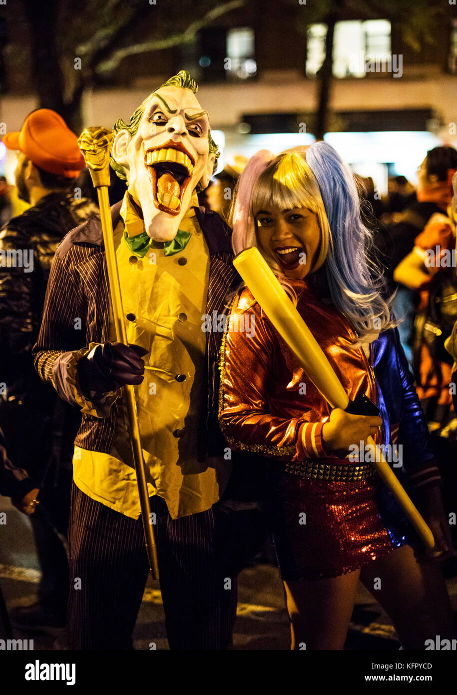 New York, USA. 1er novembre 2017. New York's Village Halloween Parade annuelle 2017 sur la 6ème Avenue Crédit : Nino Marcutti/Alamy Live News Banque D'Images