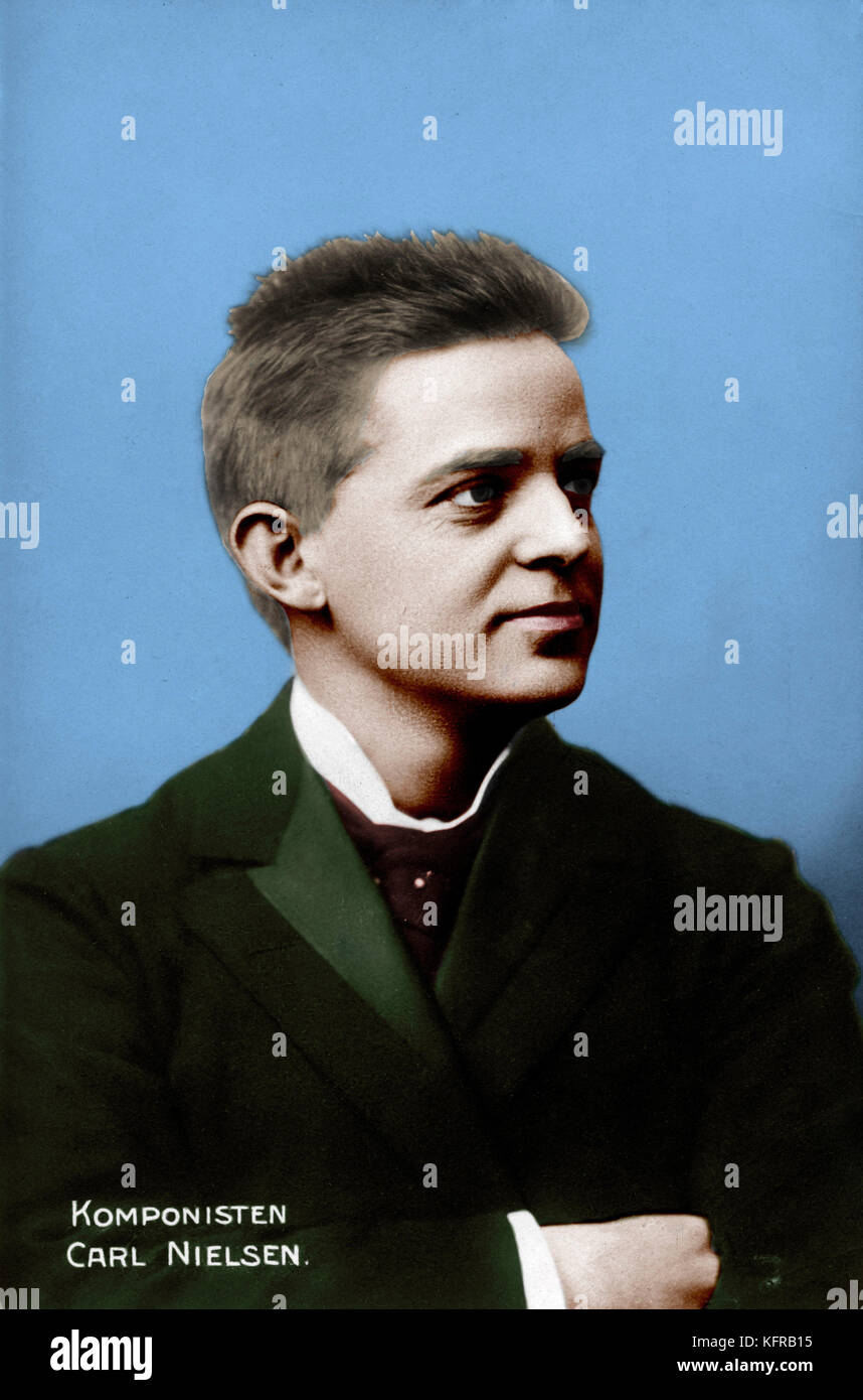 Carl Nielsen à jeune âge. Compositeur et chef d'orchestre danois (1865-1931) Banque D'Images