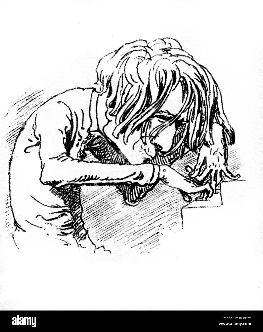 Franz Liszt - caricature. Publié dans le Borsszem Janko, le 6 mars 1873. Liszt ('le roi soleil') dans diverses poses alors qu'en concert. FL : pianiste et compositeur hongrois, 22 octobre 1811 - 31 juillet 1886. Banque D'Images