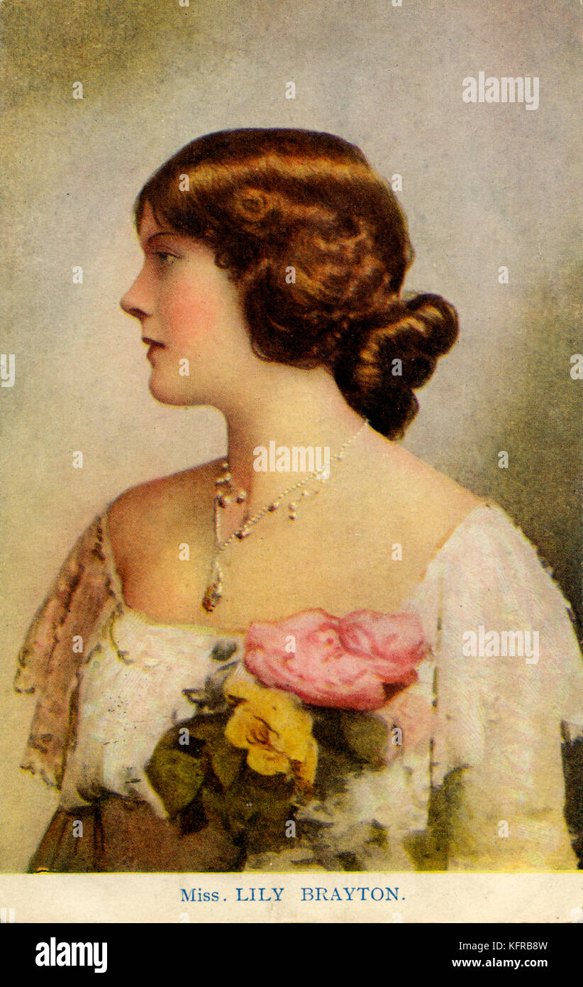 Lily - portrait de Brayton. Comédienne anglaise, 23 juin 1876 - 30 avril 1953. C. 1904. Banque D'Images