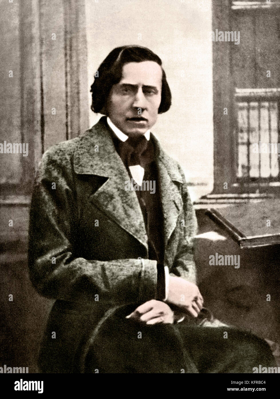 Frederic Chopin - daguerréotype de compositeur polonais, 1849. 1 mars 1810 - 17 octobre 1849 Banque D'Images