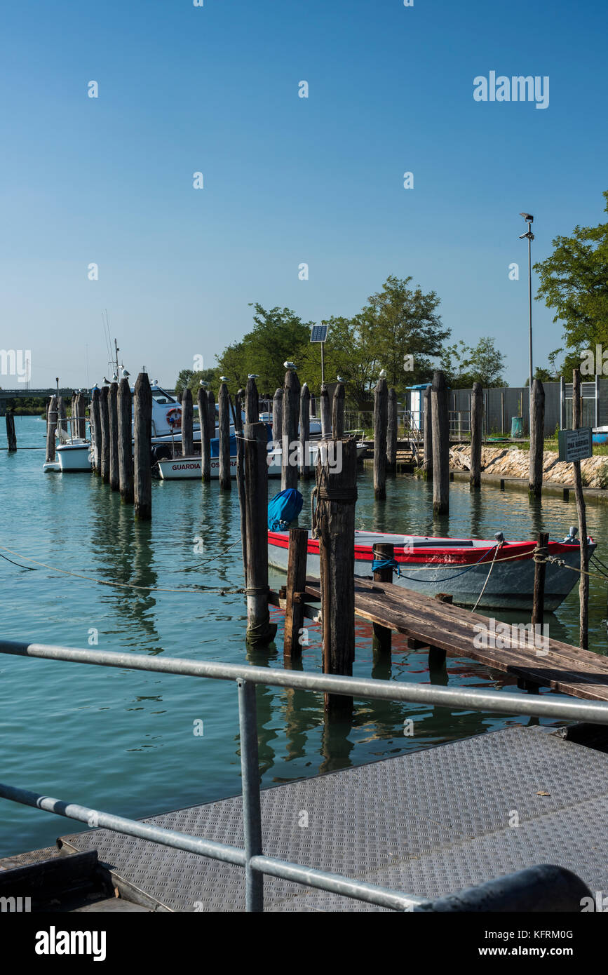 Ferry point à carorle, Veneto Banque D'Images