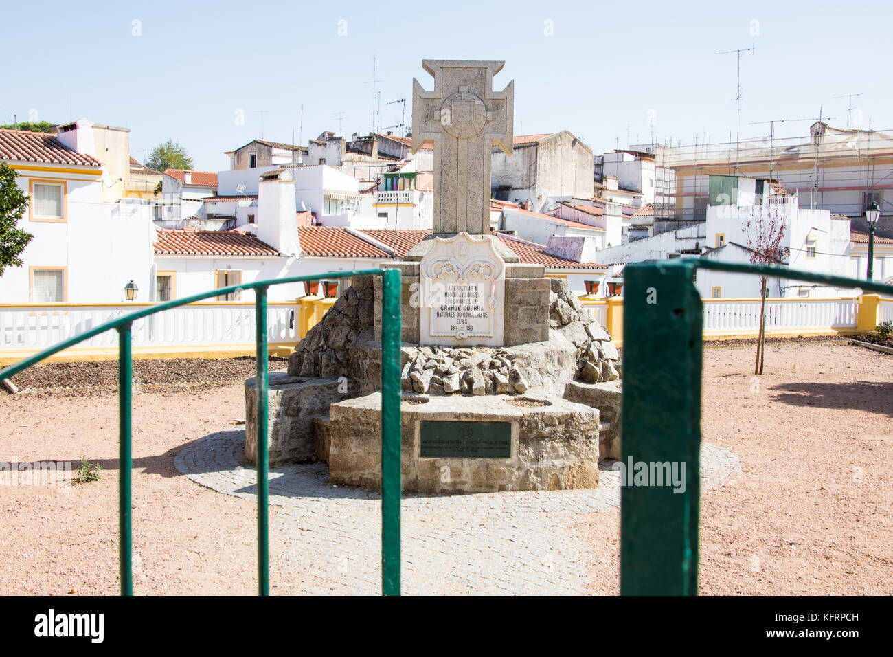 La Première Guerre mondiale monument à Elvas, Alentejo, Portugal Banque D'Images