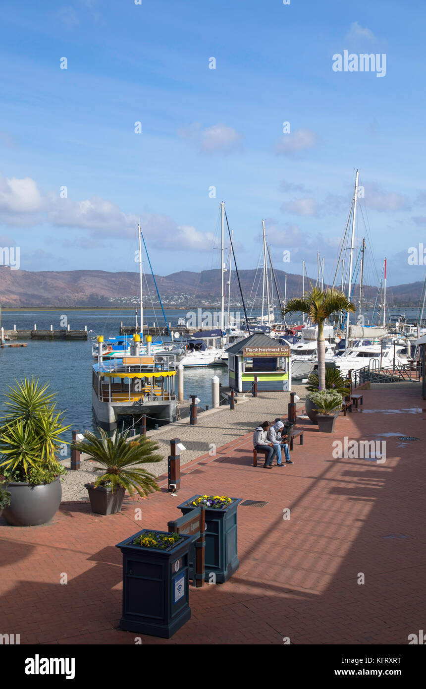 Le front de mer - Knysna Quays, Knysna, Western Cape, Afrique du Sud Banque D'Images