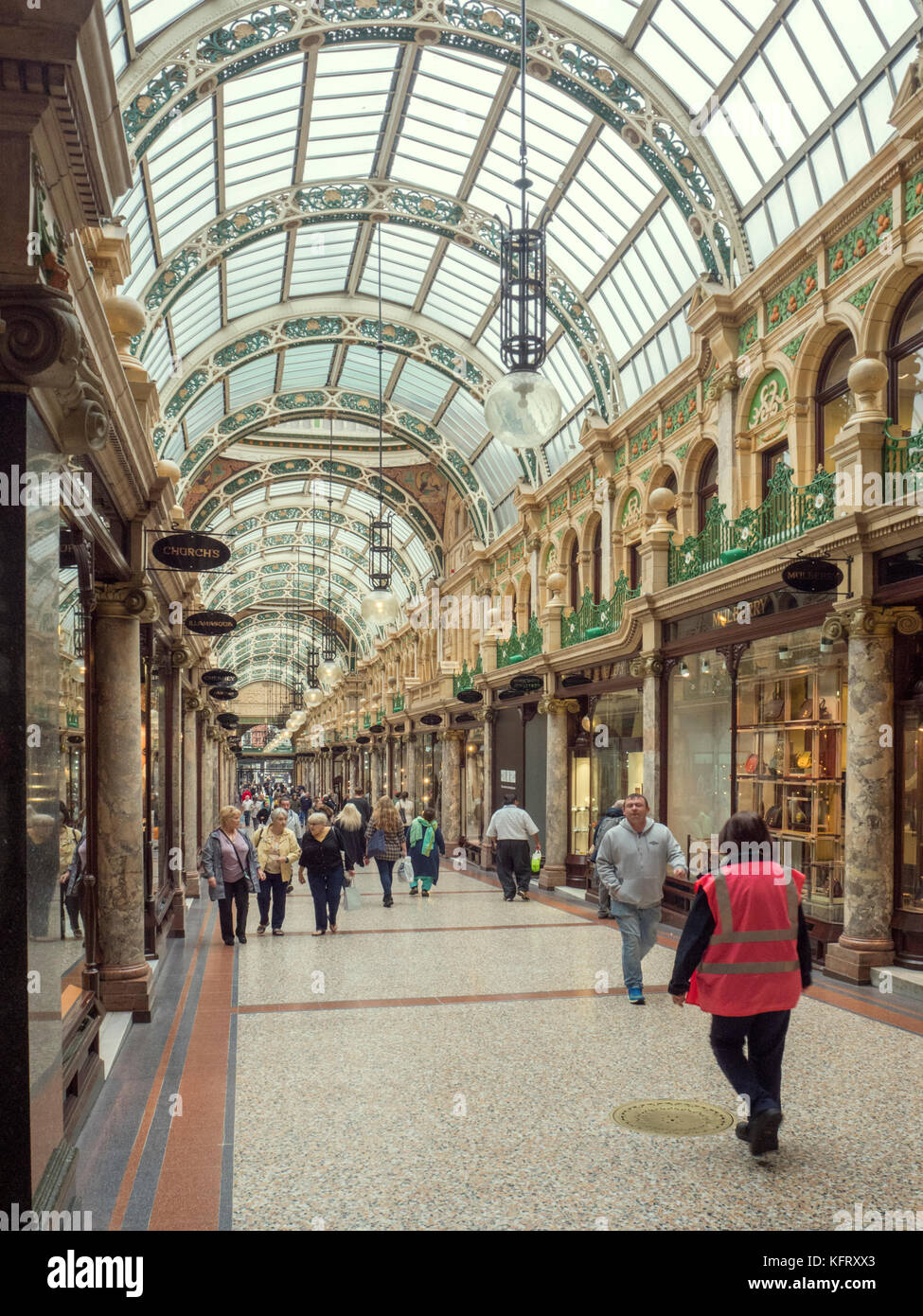 Arcade, comté de Victoria Quarter, Leeds Banque D'Images