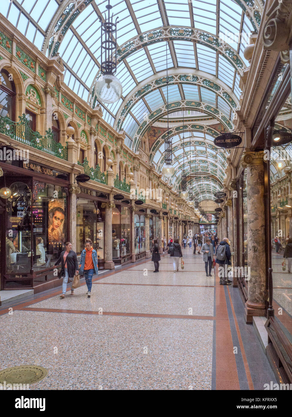 Arcade, comté de Victoria Quarter, Leeds Banque D'Images