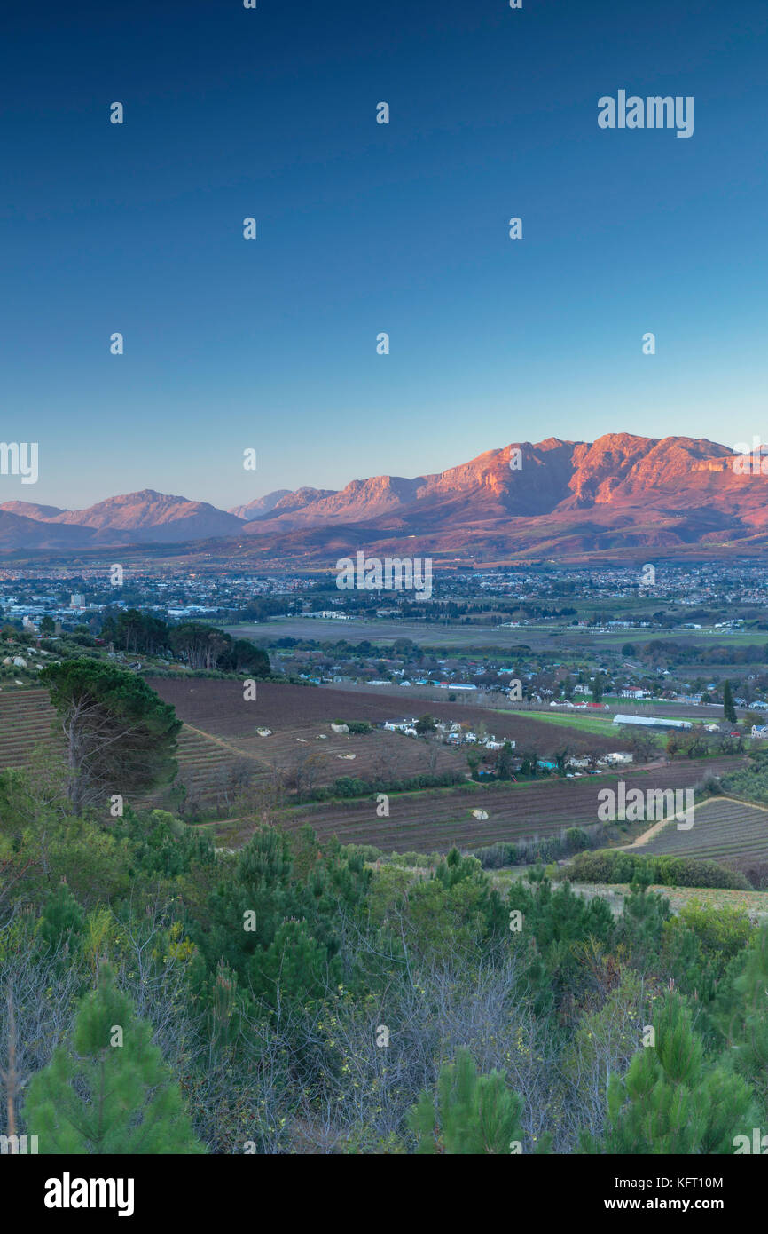 Paarl valley, Paarl, Western Cape, Afrique du Sud Banque D'Images