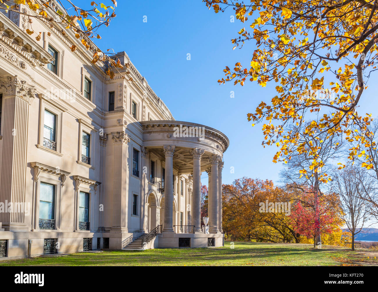 Site Historique National de Vanderbilt Mansion, Hyde Park, New York State, USA Banque D'Images