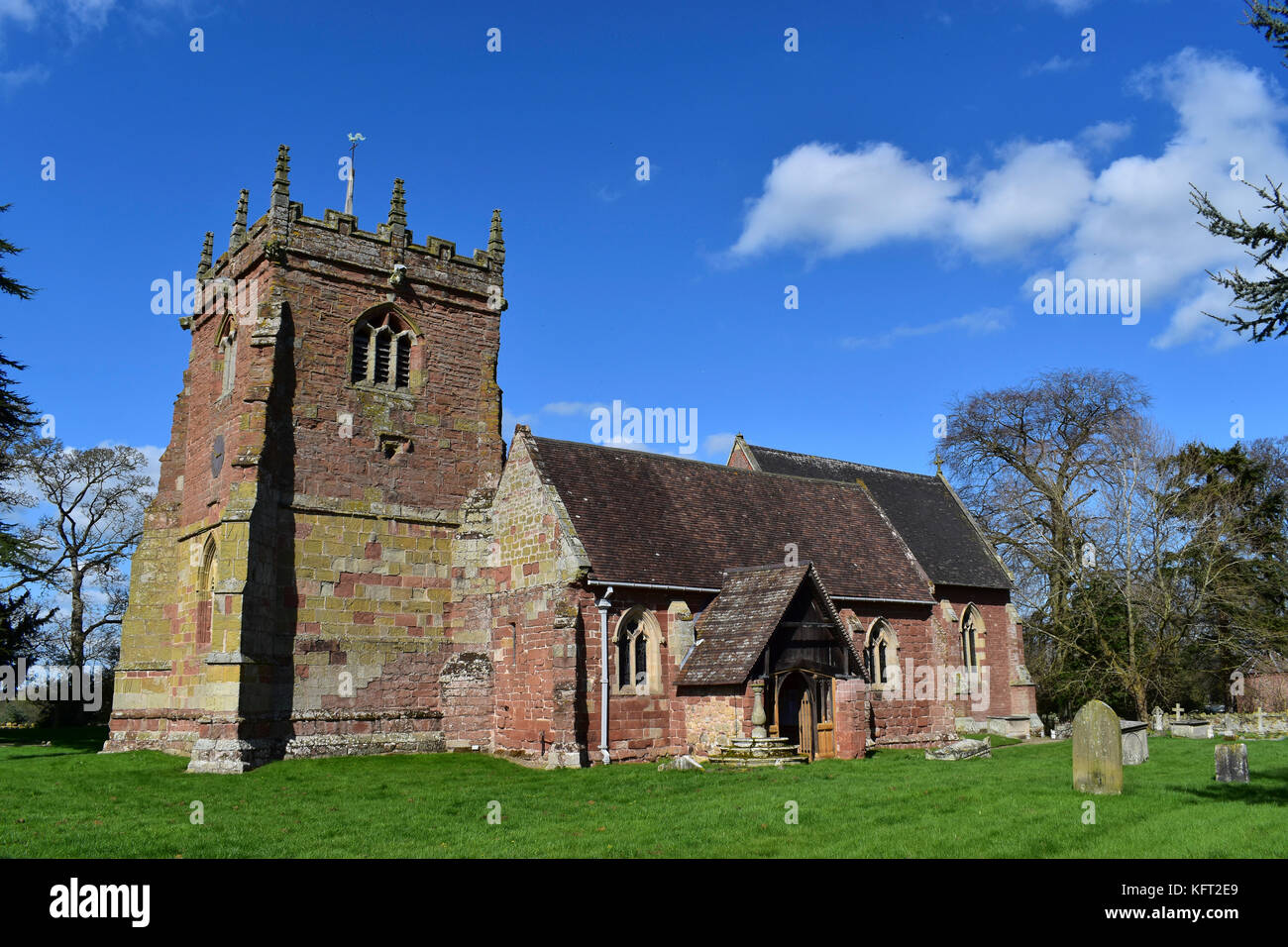 Église Saint-Pierre à Cound, Shropshire, Angleterre, royaume-uni Banque D'Images