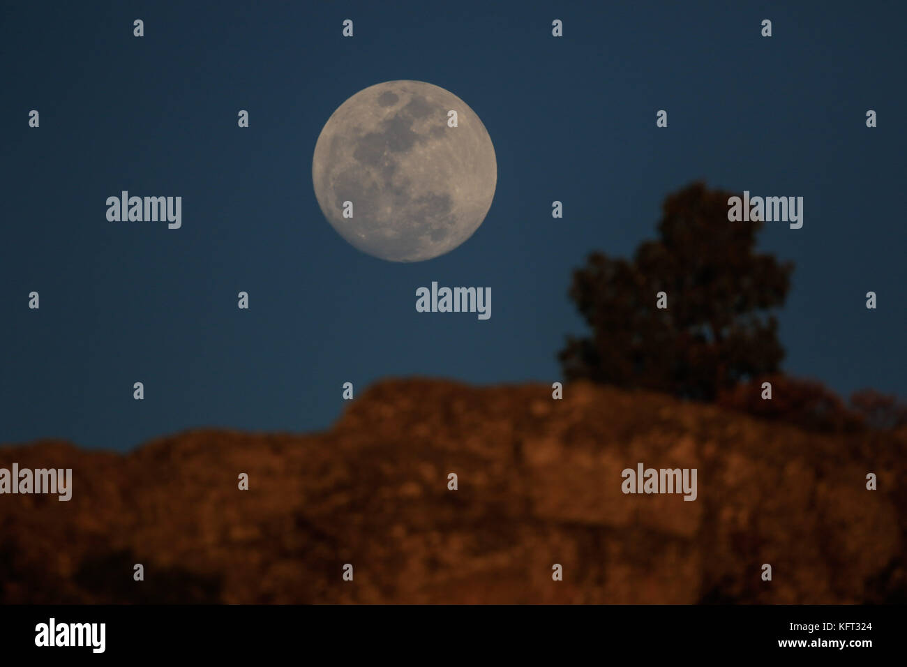 Luna La lune est le seul satellite naturel de la Terre. Avec un diamètre équatorial km1 3474 est le plus gros satellite du système solaire, tout en cinquième Banque D'Images