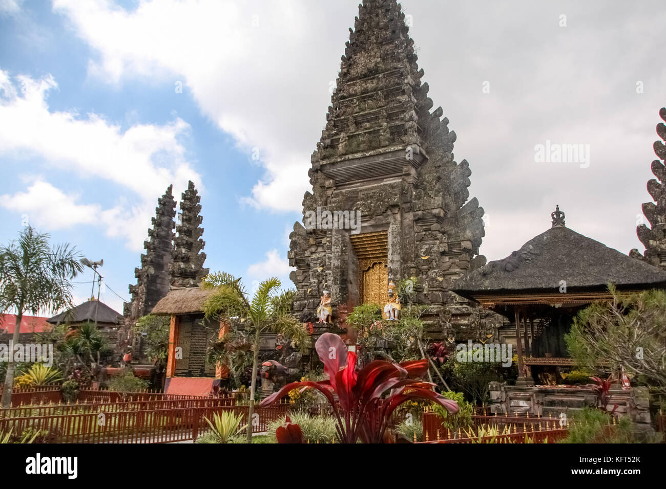 Temple indonésien - Pura Ulun Danu Batur - Bali - Indonésie Banque D'Images