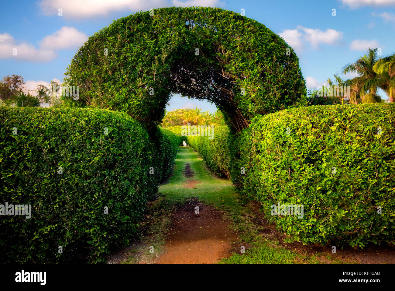 Na Aina Kai Botanical Gardens. Kauai, Hawaii Banque D'Images