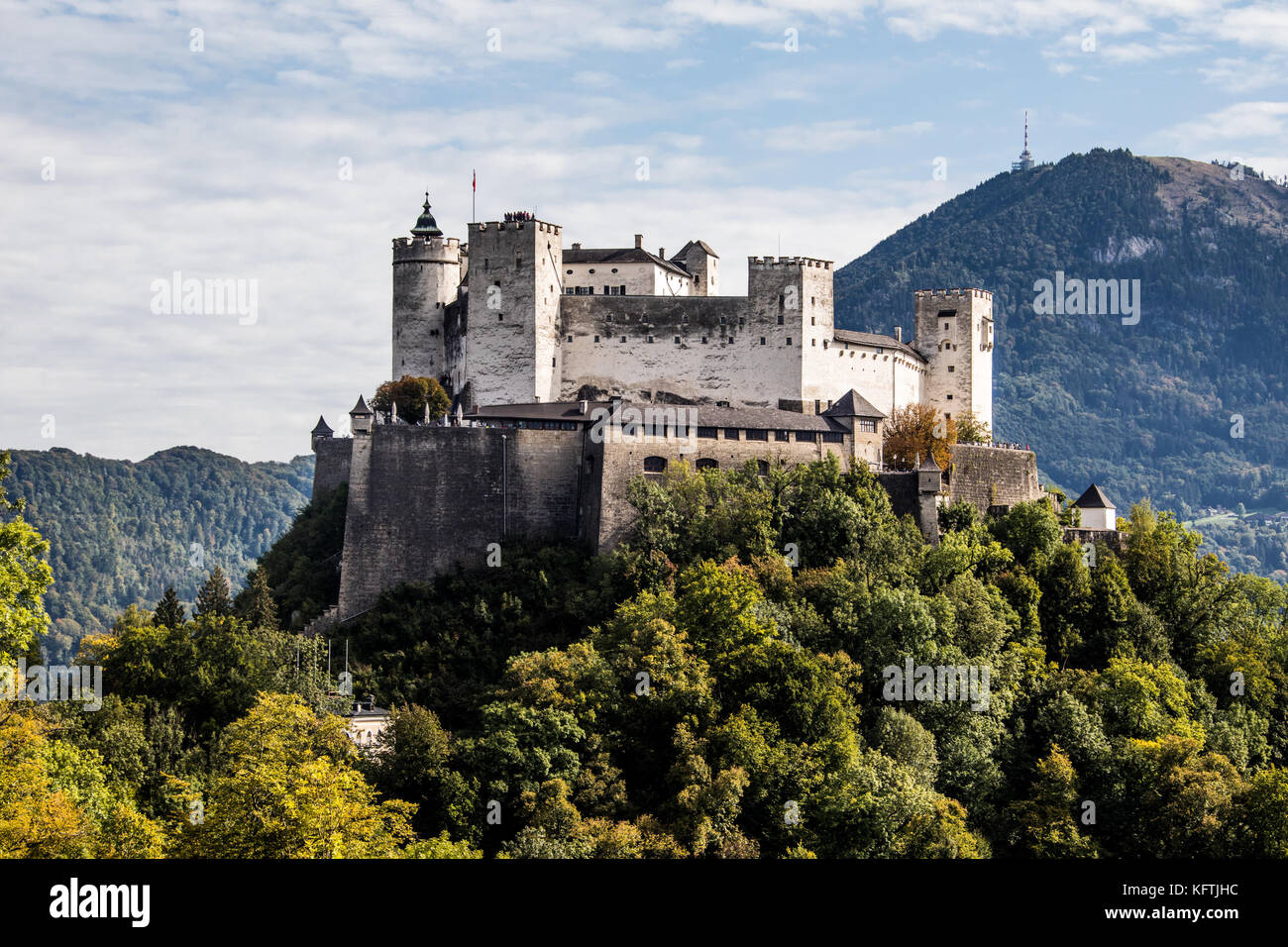 Le Château de Hohensalzburg à Salzbourg, Autriche, Banque D'Images