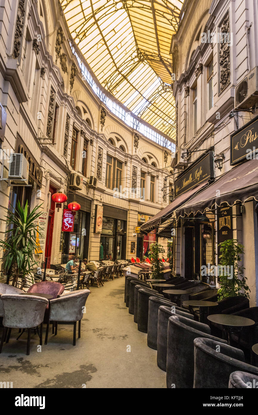 Cafe gallery à Bucarest en Roumanie Banque D'Images