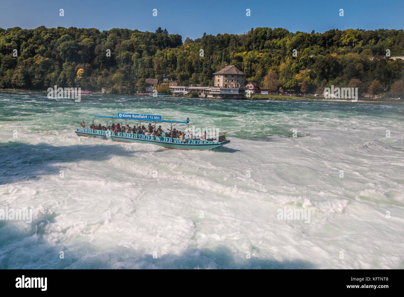 Chutes du Rhin en Suisse Banque D'Images