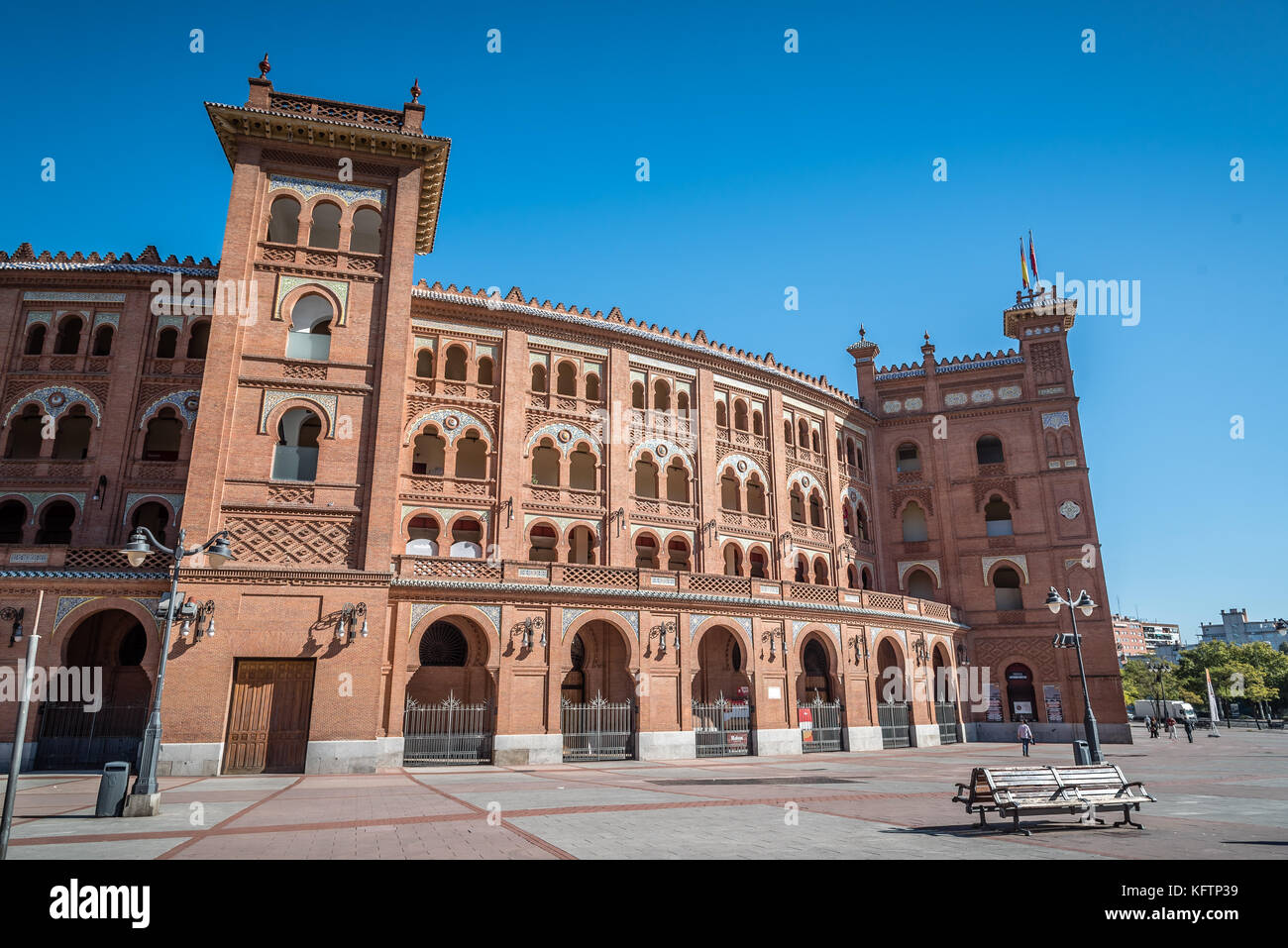 Vue extérieure de l'arène de Las Ventas à Madrid Banque D'Images