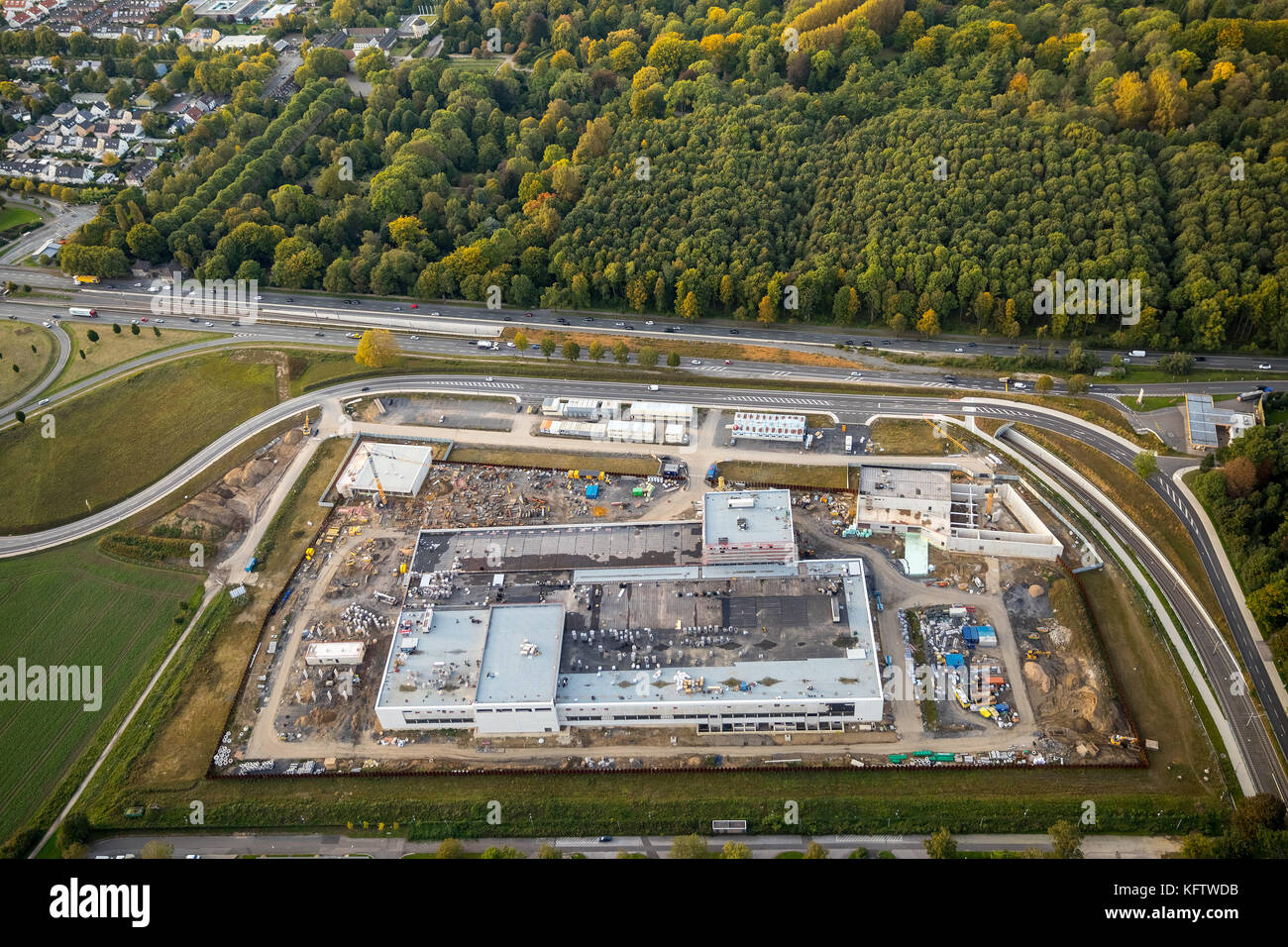 Succursale de la banque fédérale Aplerbeck, coffre-fort pour les réserves d'or, le fort KNOX allemand, la construction de Landeszentralbank, Dortmund, Ruhr, Nordrhein-Westfalen, Banque D'Images