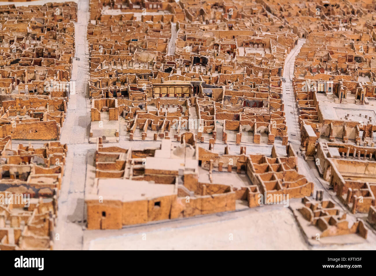 Musée archéologique national de naples, modèle de Pompéi, Naples, Italie Banque D'Images
