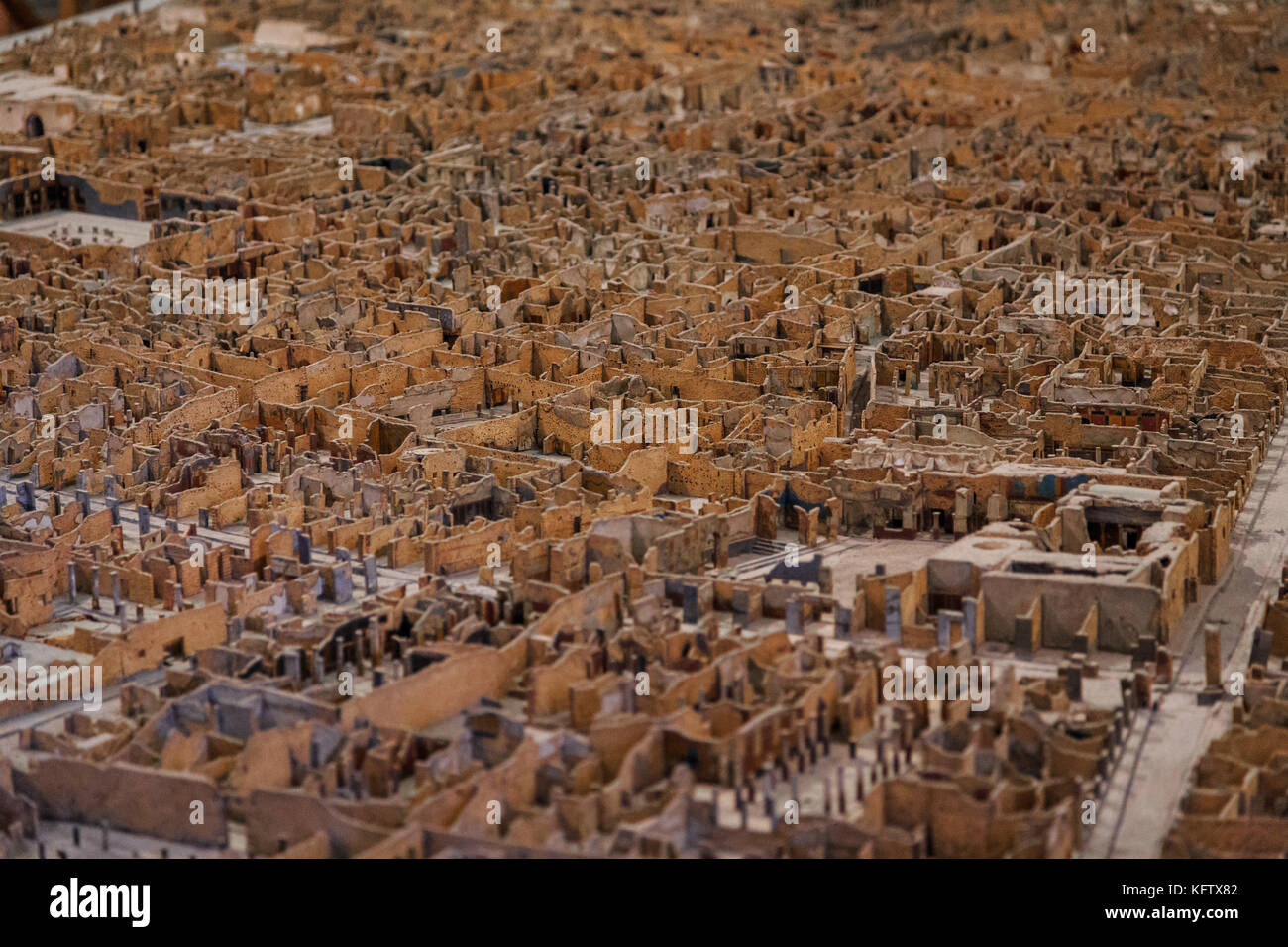 Musée archéologique national de naples, modèle de Pompéi, Naples, Italie Banque D'Images