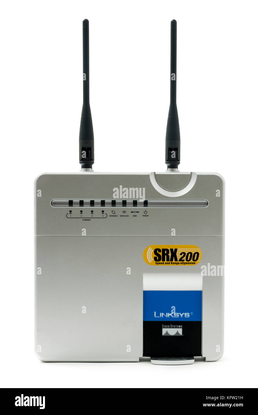 Cisco Systems Linksys SRX200 Routeur haut débit sans fil G (WRT54GX2) à  partir de 2006 Photo Stock - Alamy