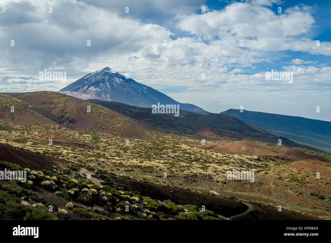 Paysage volcanique de Pico del Teide Banque D'Images