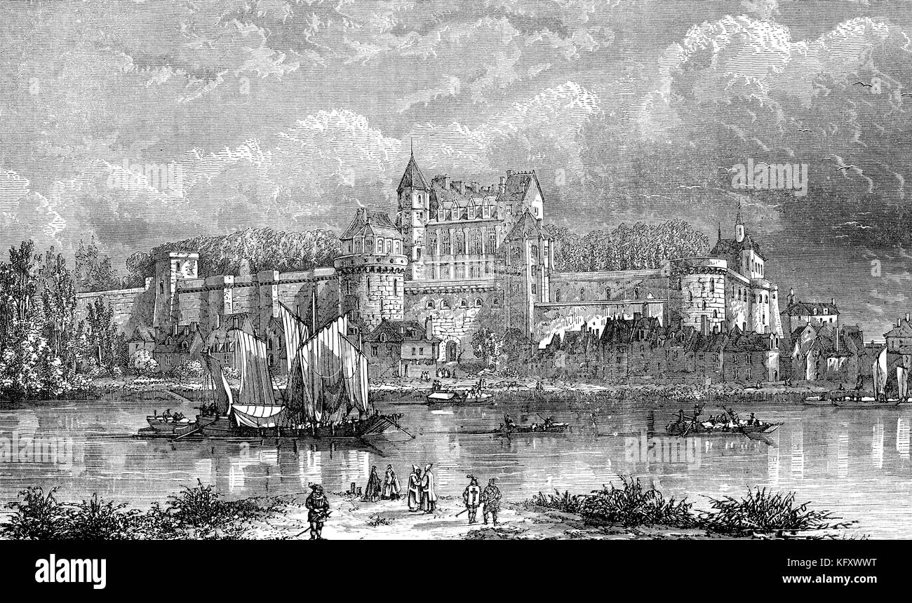 Le Château royal à Amboise, Loire, France, 15e siècle Banque D'Images