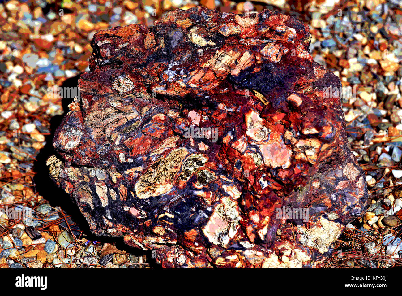 La pierre de lave Banque D'Images