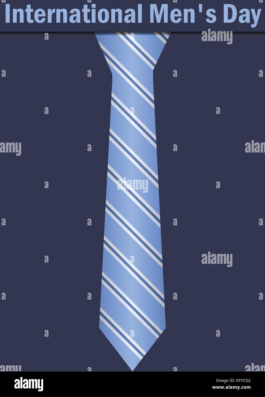 La journée internationale des hommes cravate. carte postale de fête. vector  illustration Image Vectorielle Stock - Alamy