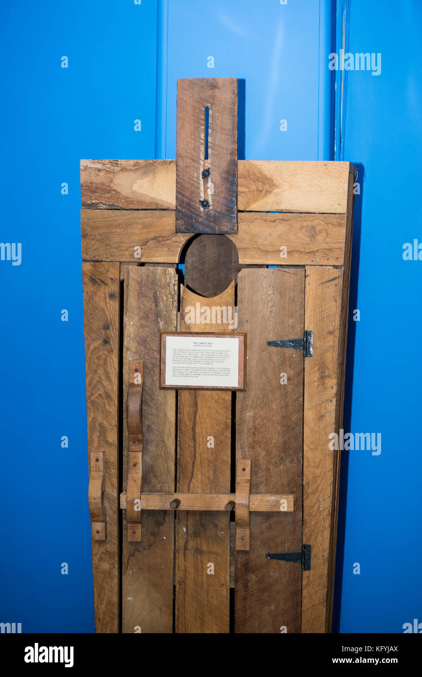 Saint-Joseph, Missouri. Musée Psychiatrique De Glore. La boîte lunatique. Banque D'Images