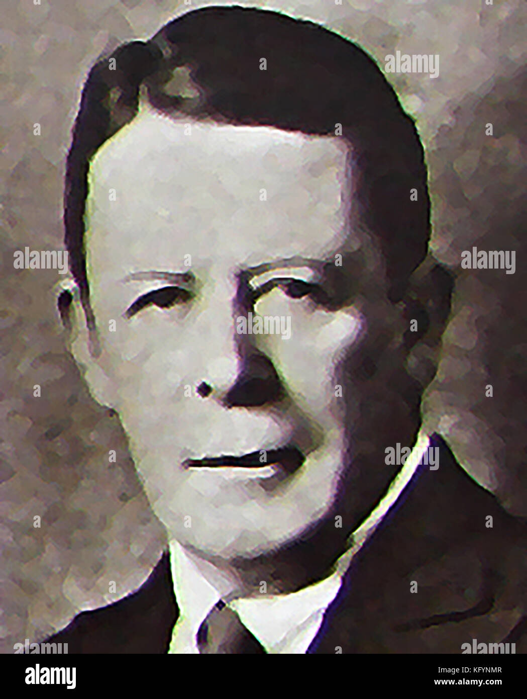 Portrait de Sir Edward Seymour Hicks un ancien acteur britannique populaire, musique de l'interprète, dramaturge, scénariste, acteur-manager, producteur, acteur et comédien du cinéma muet. Son plus célèbre rôle était celui d'Ebenezer Scrooge de Charles Dickens, Un Chant de Noël. Banque D'Images