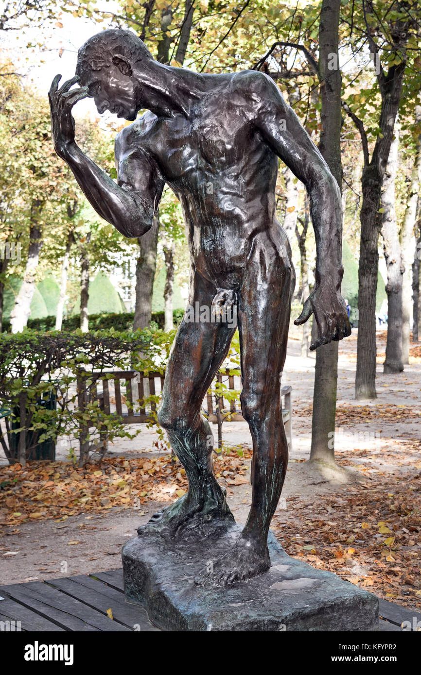 PIERRE DE WISSANT BRONZE MONUMENTAL 1886 MONUMENT AUX Bourgeois de Calais  François René Auguste Rodin 1840 -1917 (connu comme Auguste Rodin ) est un  sculpteur français, Paris France français. Les plus originaux (