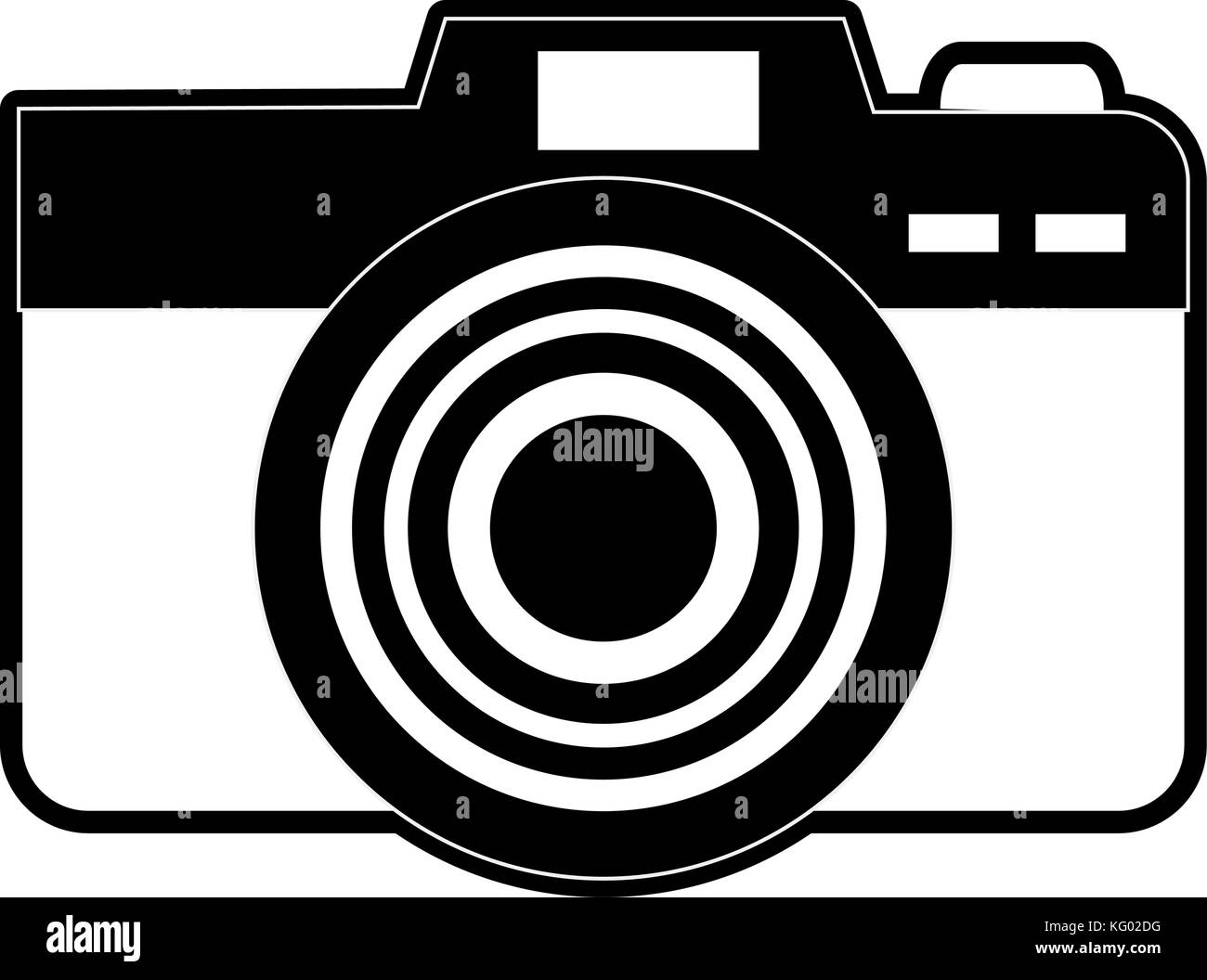 Symbole de caméra photographique Illustration de Vecteur
