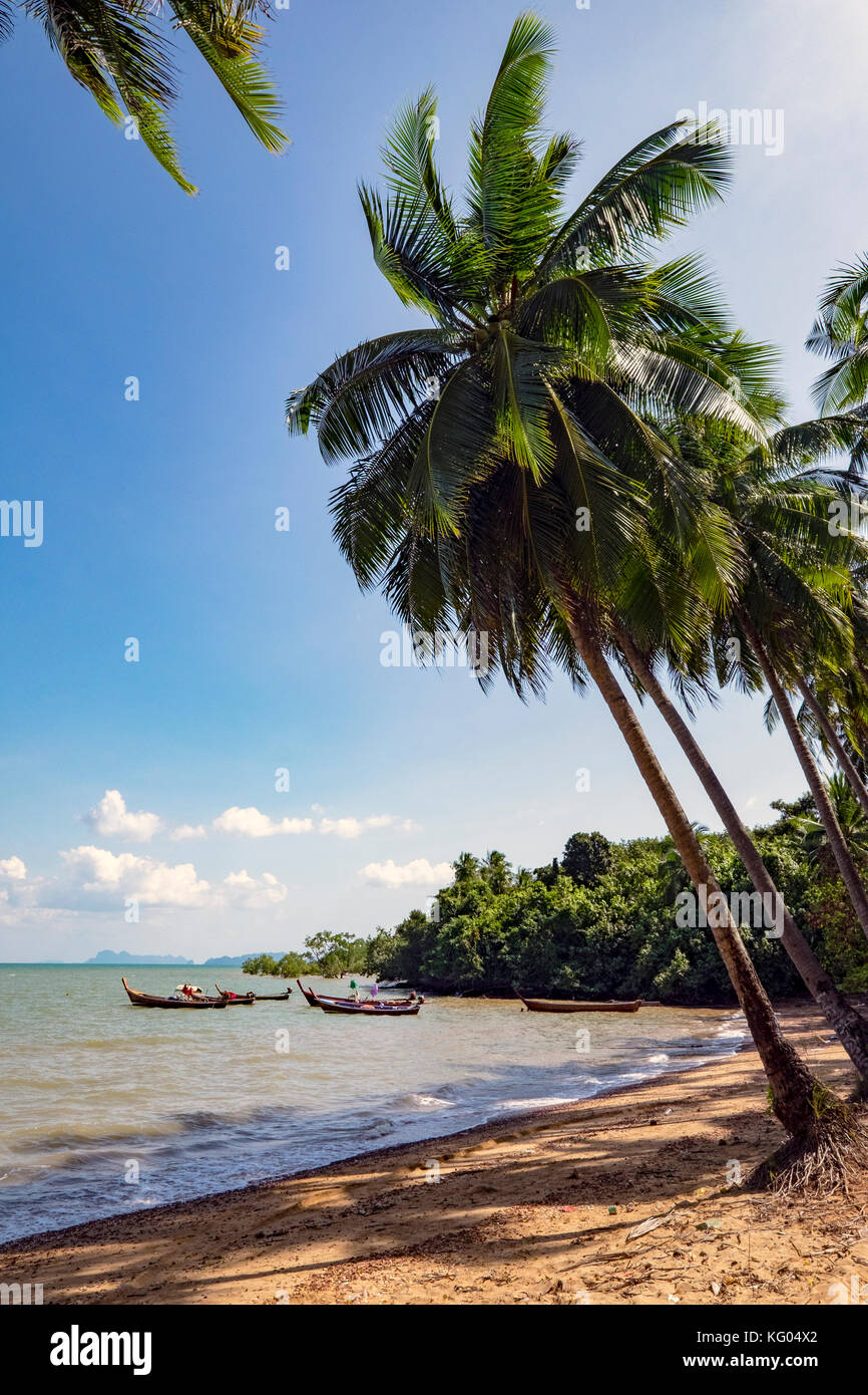 La Thaïlande. La mer d'Andaman. L'île de Koh Lanta. Klong Khong Beach Banque D'Images