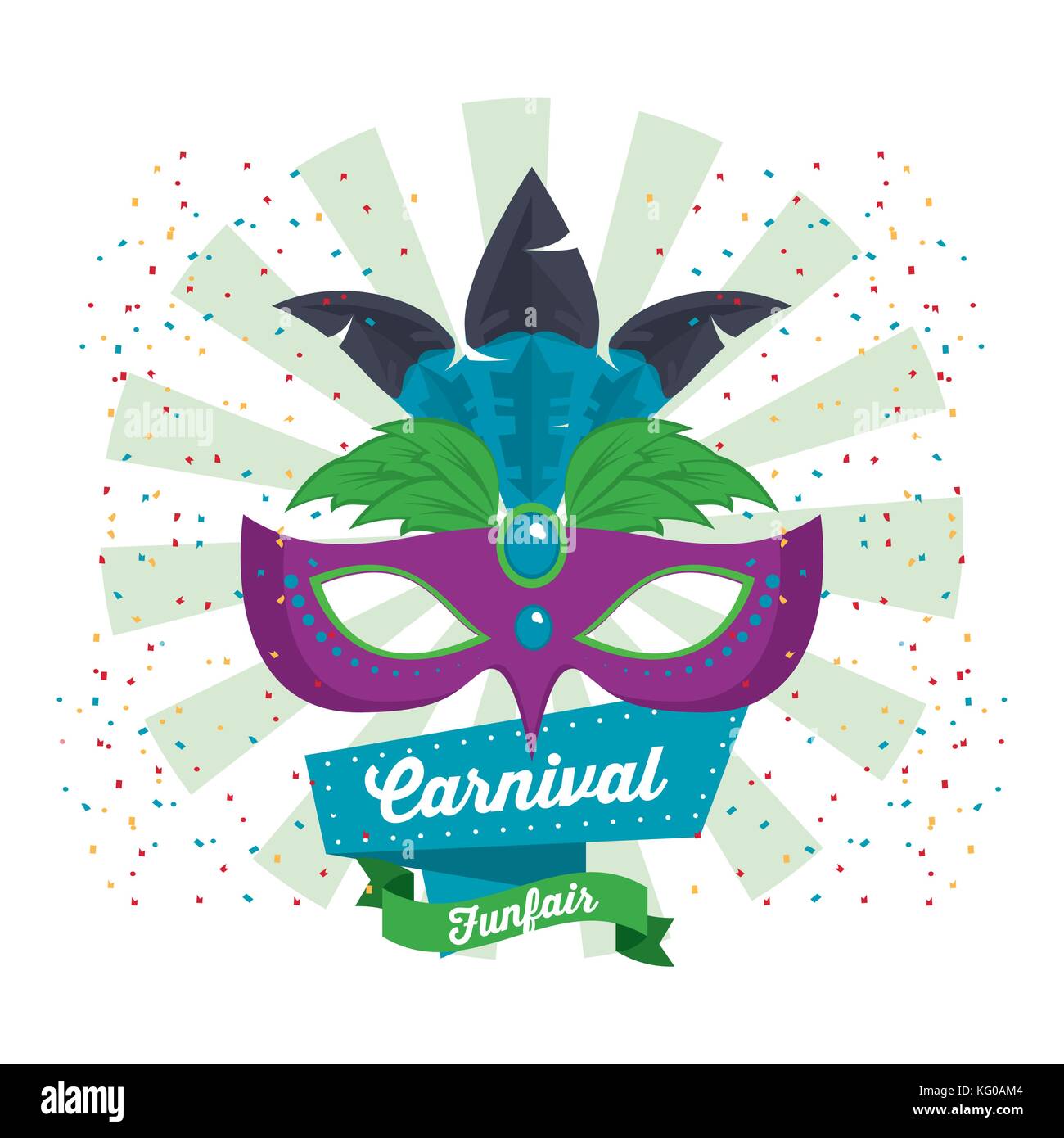 Conception carnaval mascara Image Vectorielle Stock - Alamy