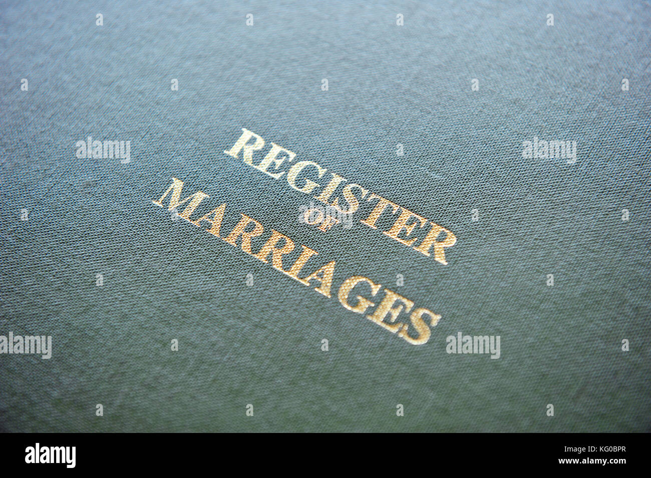 Registre des mariages uk Banque D'Images