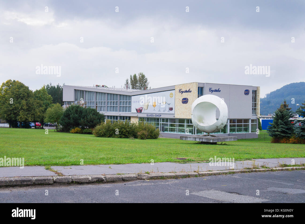 Anniversaire de l'usine Crystalex, magasin de verre Banque D'Images