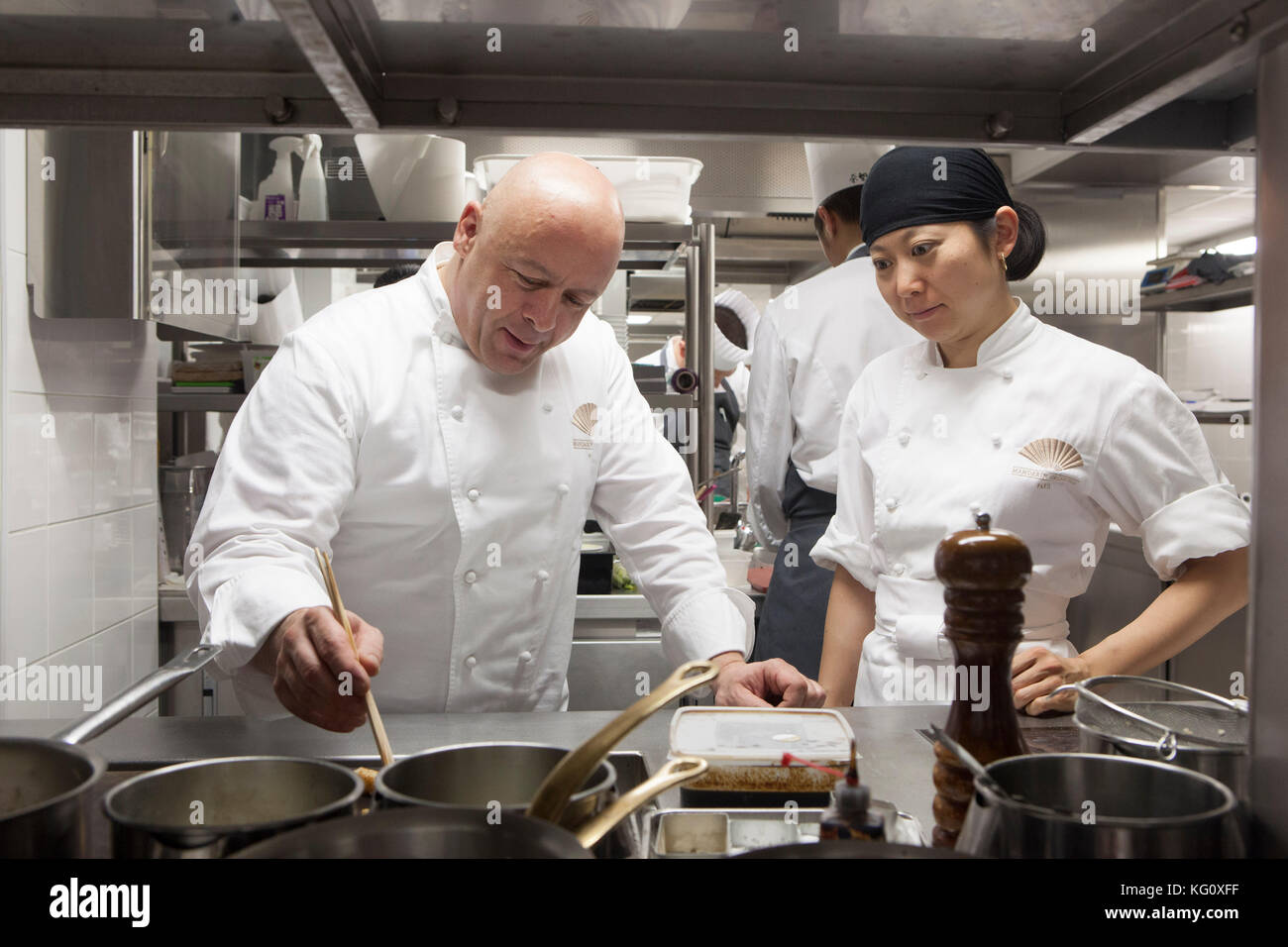 Le restaurant "ue Mesure' au Mandarin Oriental à Paris. Cook : Thierry Marx. Thierry Marx Banque D'Images