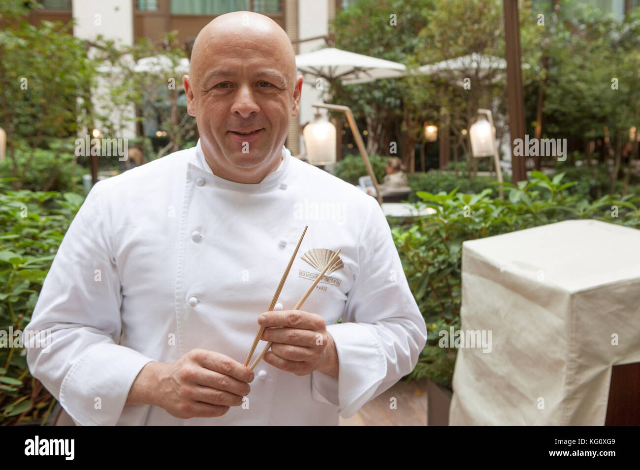 Le restaurant "ue Mesure' au Mandarin Oriental à Paris. Cook : Thierry Marx. Thierry Marx Banque D'Images