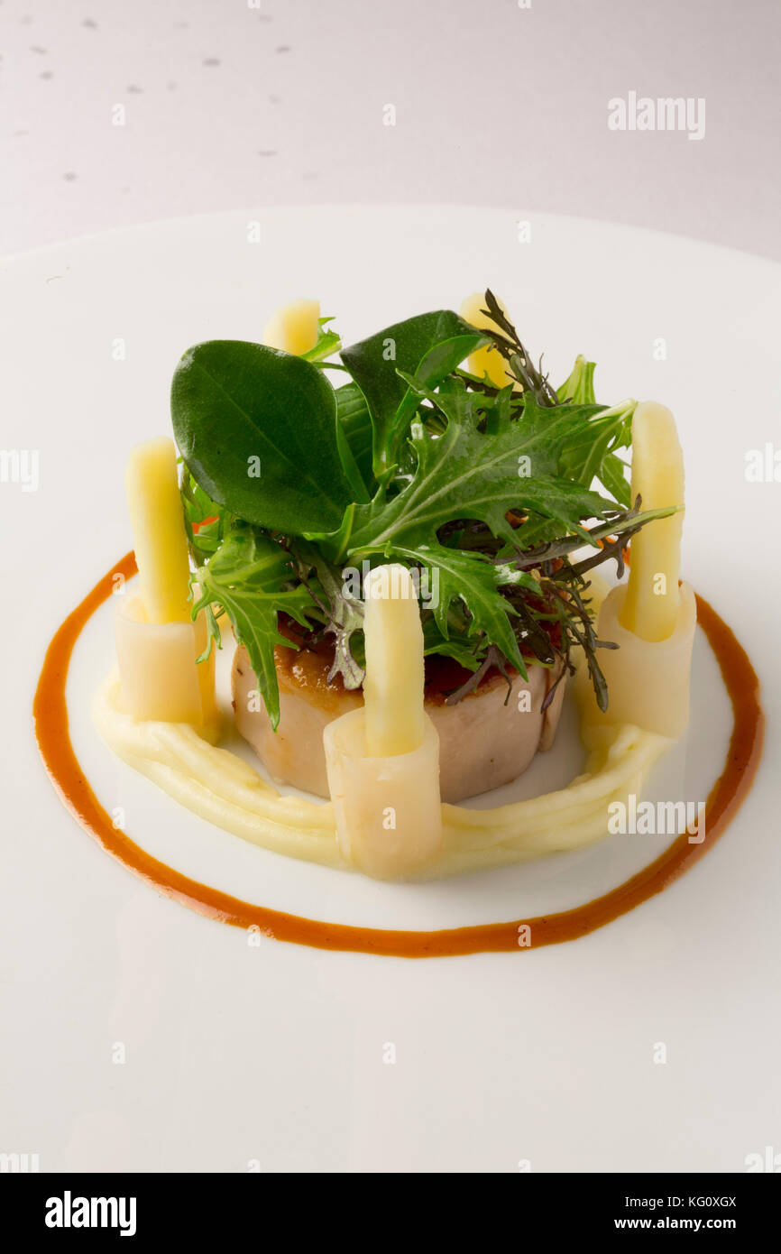 Le restaurant "ue Mesure' au Mandarin Oriental à Paris. Cook : Thierry Marx Banque D'Images