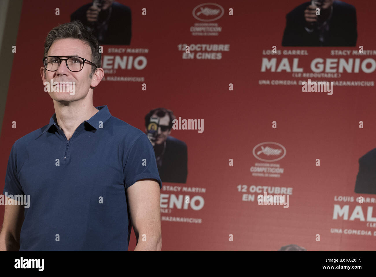 Michel Hazanavicius participant à la conférence photo pour 'mal Genio' à l'Hôtel Urso à Madrid, Espagne. Avec la participation des artistes : Michel Hazanavicius où : Madrid, Communauté de Madrid, Espagne quand : 02 Oct 2017 crédit : Oscar Gonzalez/WENN.com Banque D'Images