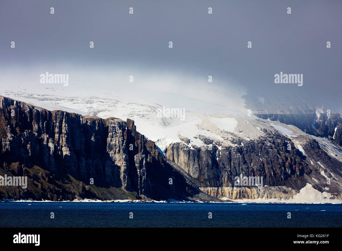 Paysage arctique, Spitzberg, Svalbard, Norvège, Europe, de l'Arctique Banque D'Images