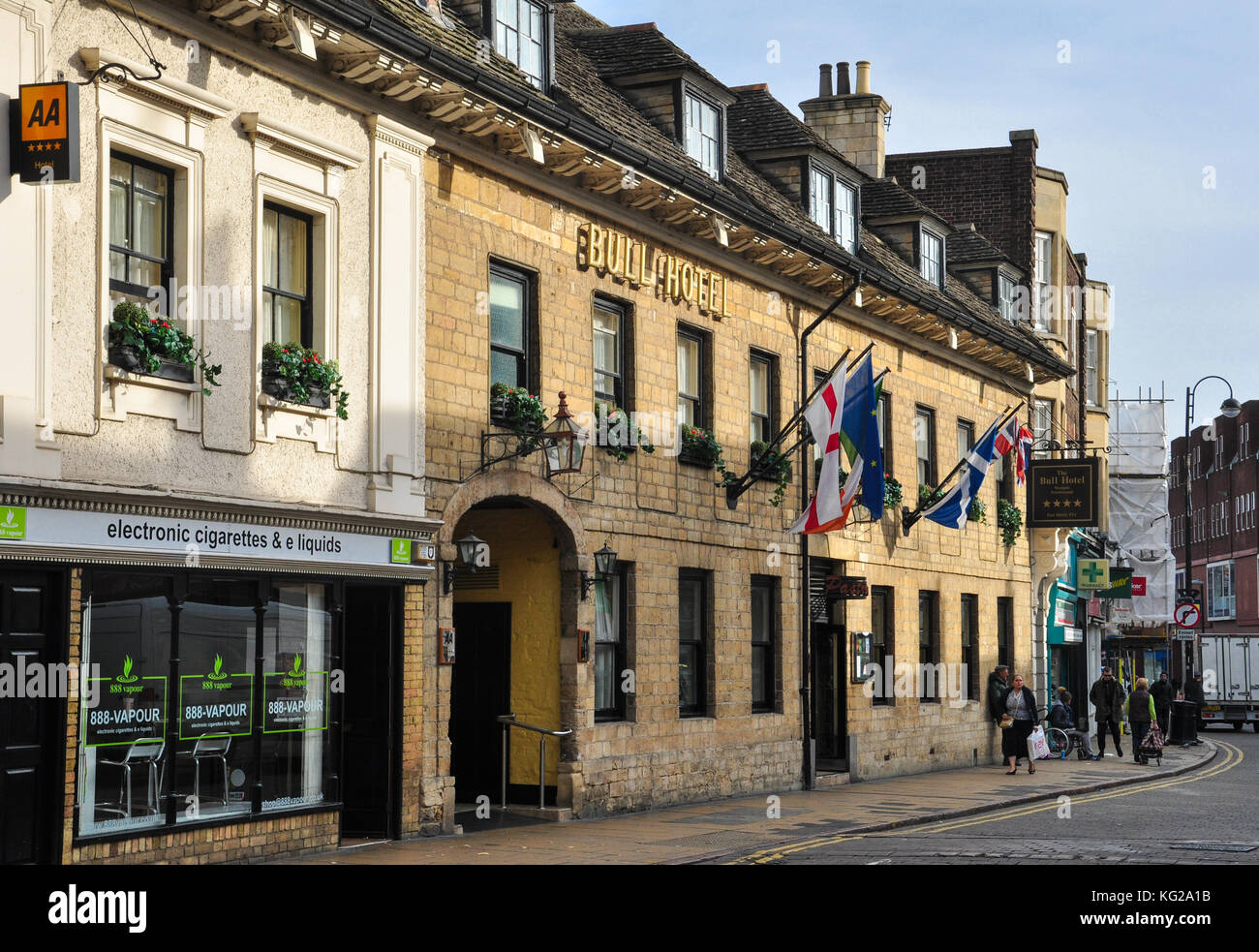 The bull hotel, WESTGATE, Peterborough (cambridgeshire, Angleterre, RU Banque D'Images