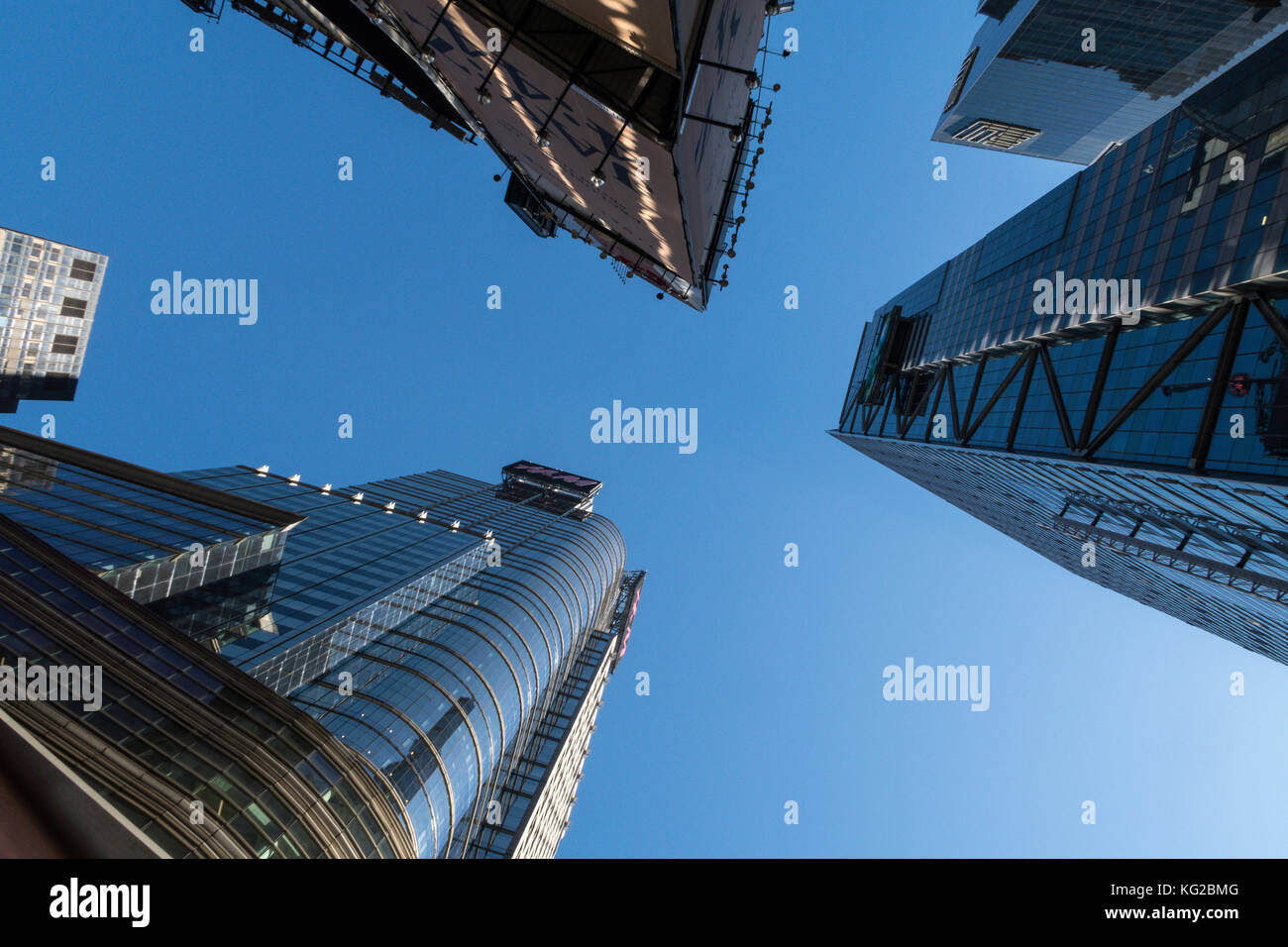 Gratte-ciel de Times Square, NYC Banque D'Images