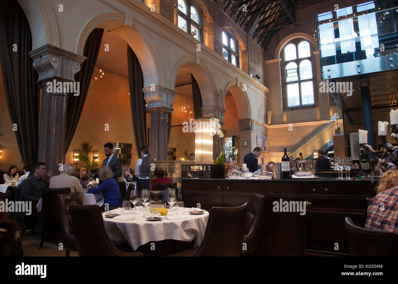 Le restaurant Galvin La Chapelle à Spital Square - London E1 - UK Banque D'Images