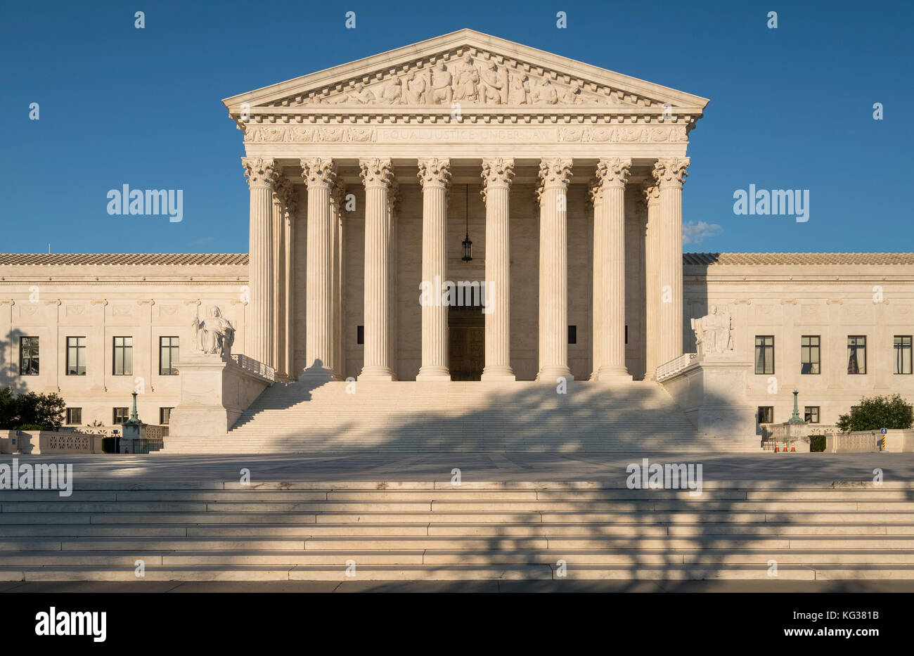 Bâtiment de la Cour suprême des États-Unis, Capitol Hill, Washington DC, USA Banque D'Images