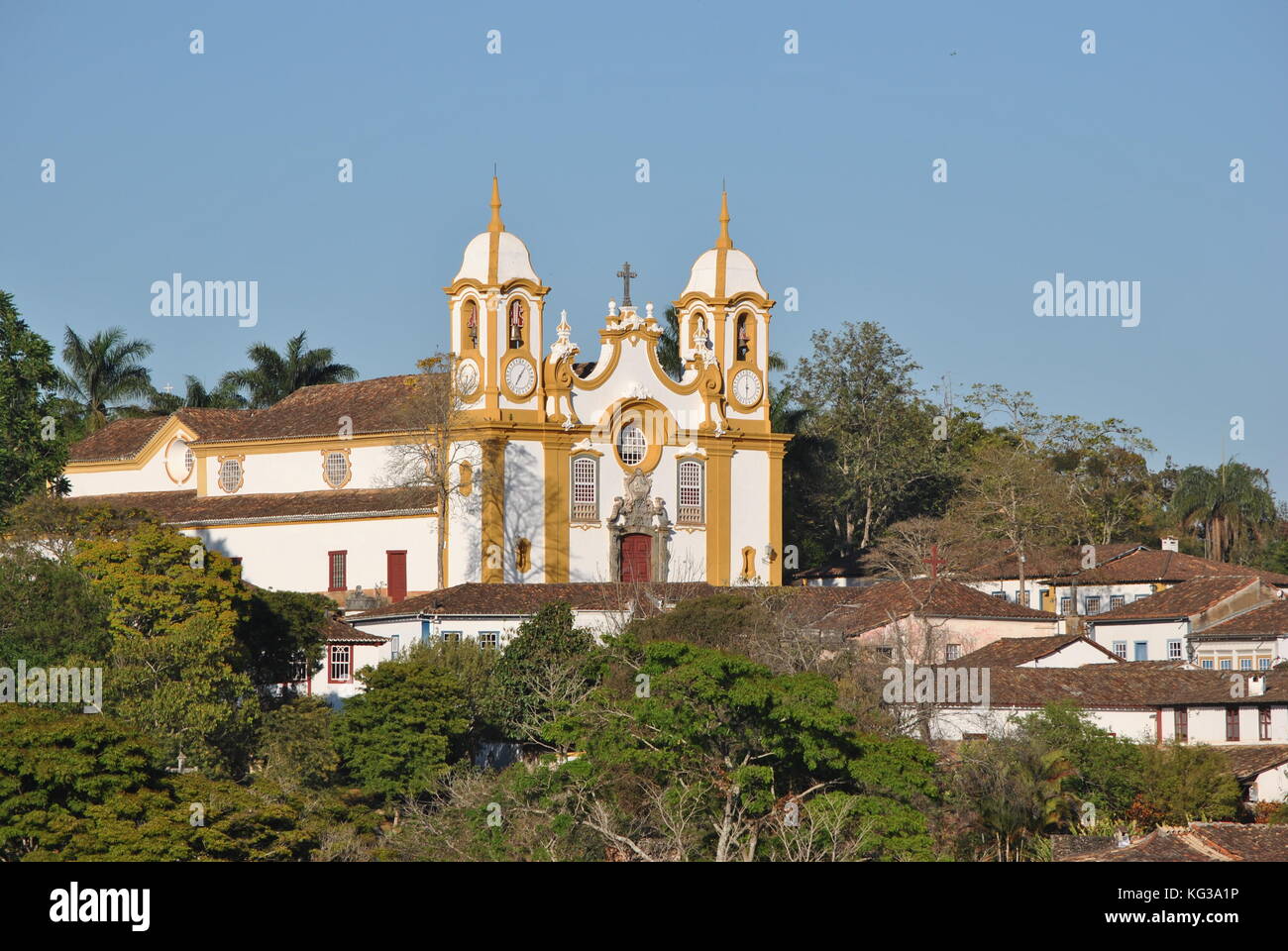 Minas Gerais tiradentes église de santo antonio Banque D'Images