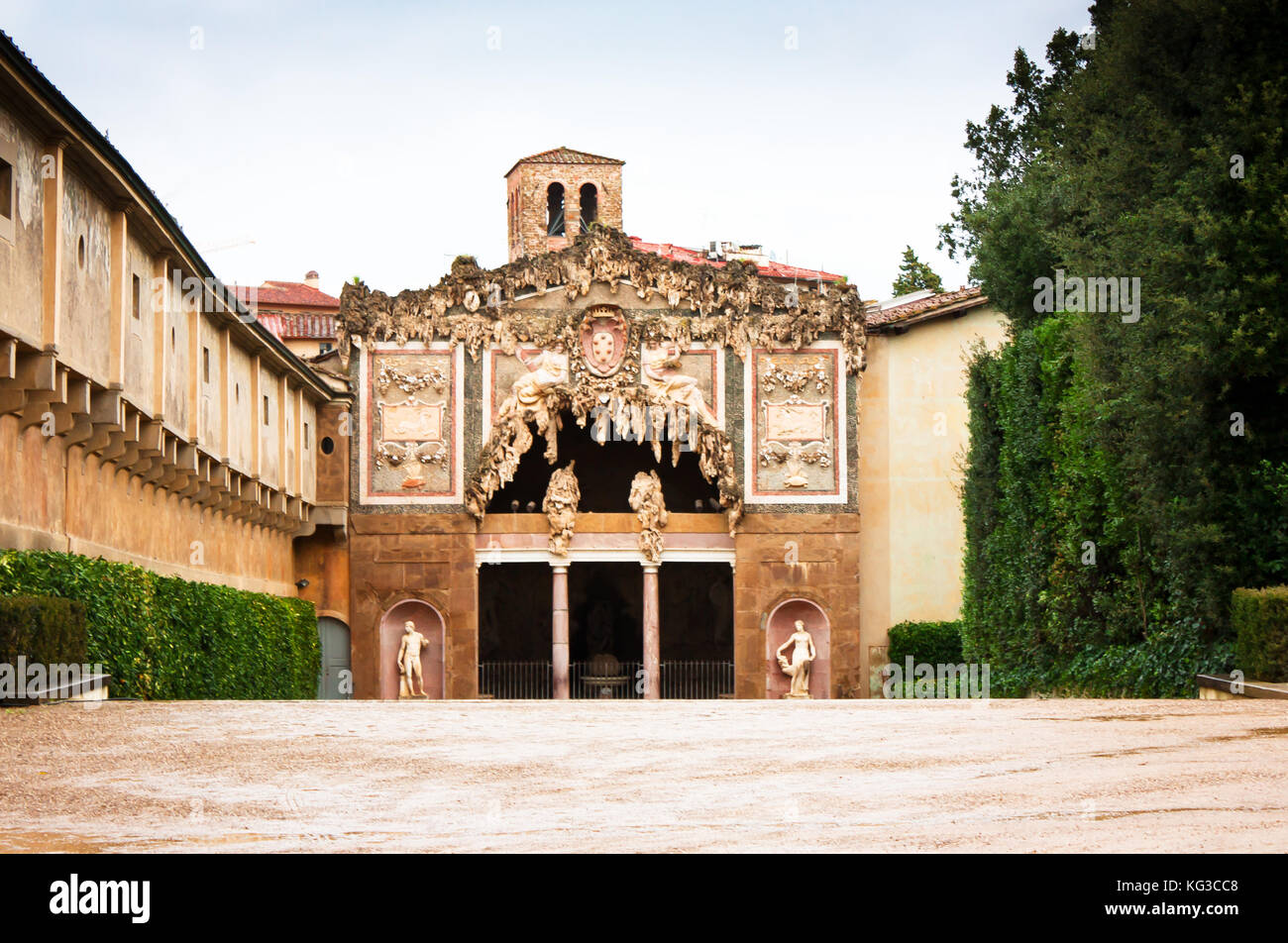 Dans la grotte de buontalenti de Boboli, Florence, Italie( firenze) Banque D'Images